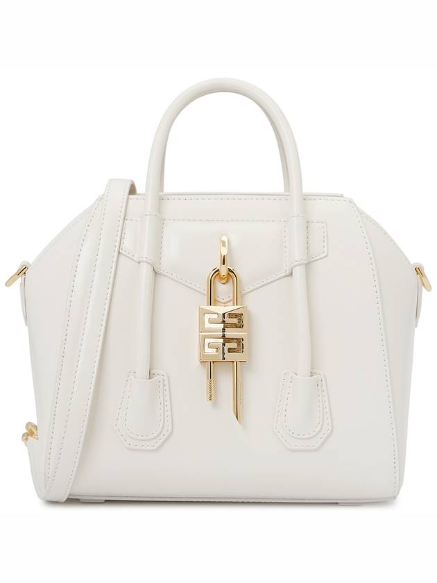 Antigona Lock Mini Cross Bag White - GIVENCHY - BALAAN 2