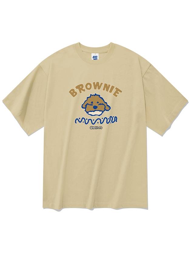 20 count brownie short sleeve t-shirt beige - RADINEO - BALAAN 1