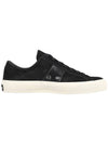 Suede Low Top Sneakers Black - TOM FORD - BALAAN 5