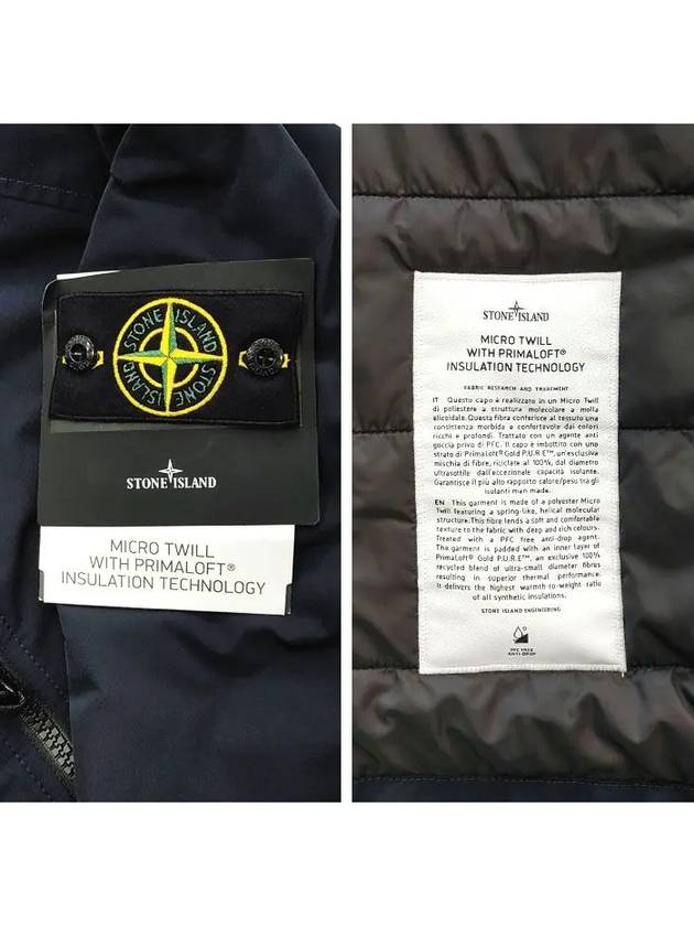 Micro Twill Pure Insulation Technology Primaloft Jacket Navy - STONE ISLAND - BALAAN 5