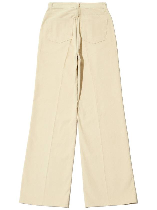 Corduroy semi bootcut pants beige - LESEIZIEME - BALAAN 3