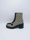 Interlocking G Supreme Canvas Middle Boots Beige - GUCCI - BALAAN 5