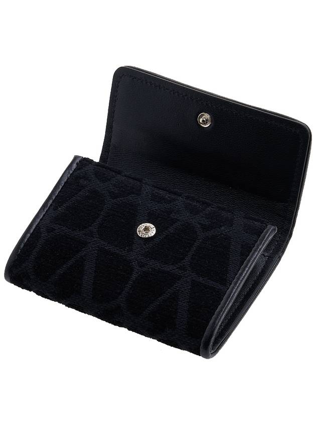 Toile Iconographe Card Wallet Black - VALENTINO - BALAAN 8