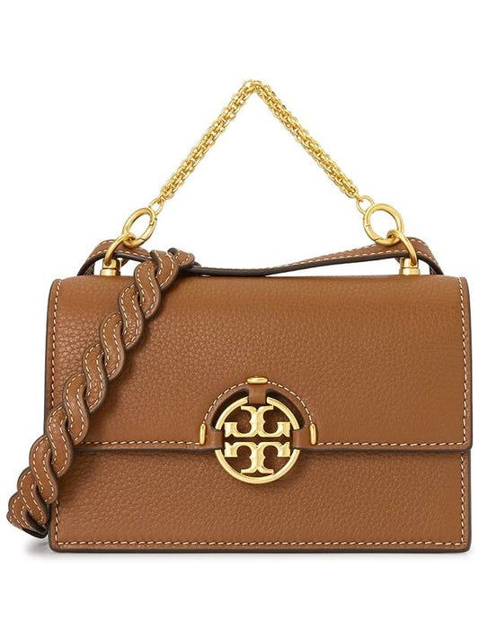 Miller Chain Tote Mini Bag Brown - TORY BURCH - BALAAN 2