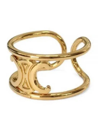 Triomphe Logo Ring Gold - CELINE - BALAAN 2