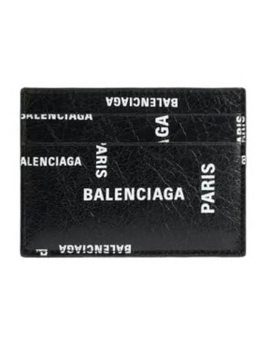 Bal Paris Allover Cash Card Holder Black - BALENCIAGA - BALAAN 2