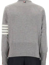 Hector 4-Bar Crewneck Pullover Merino Wool Knit Top Grey - THOM BROWNE - BALAAN 4