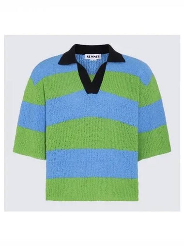 Two tone striped polo knit - SUNNEI - BALAAN 1