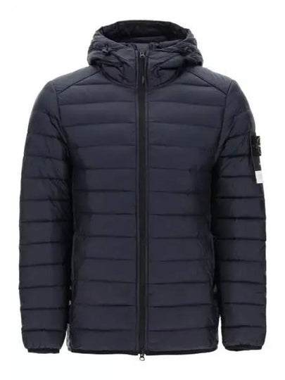 Loom Woven Chambers R Nylon Down TC Light Hoodie Down Jacket Midnight Blue - STONE ISLAND - BALAAN 2