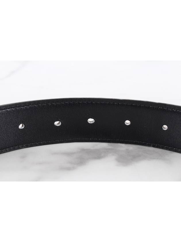 H silver reversible leather belt 100 34 36 - HERMES - BALAAN 8