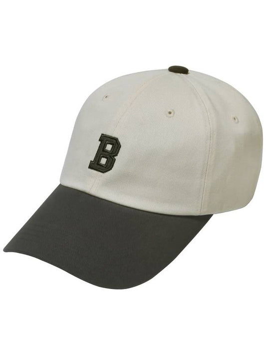 Bee Logo Curve Cap Cream Khaki - BUTDEEP - BALAAN 1