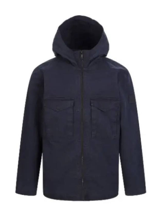 Boss Garment Dying Hooded Work Jacket Shirt - HUGO BOSS - BALAAN 1