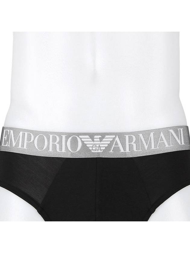 Men's Modal Triangle Briefs Black - EMPORIO ARMANI - BALAAN 6