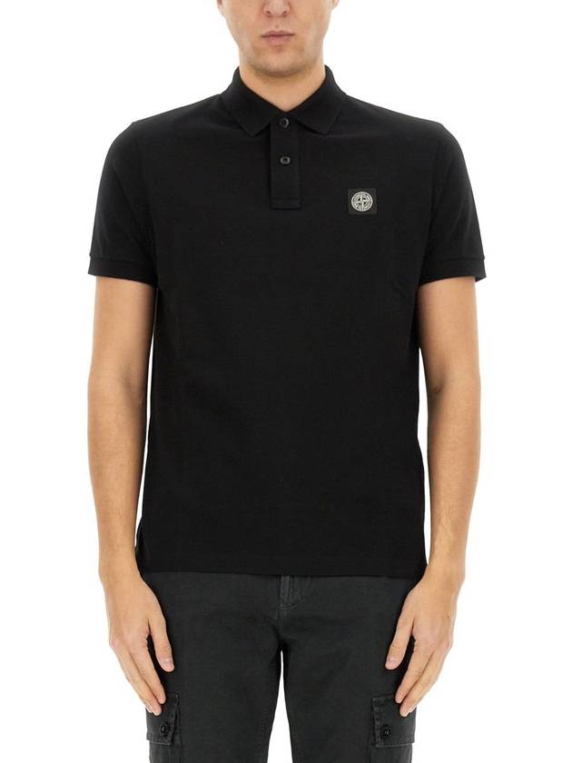 Stone Island Polo With Logo - STONE ISLAND - BALAAN 1