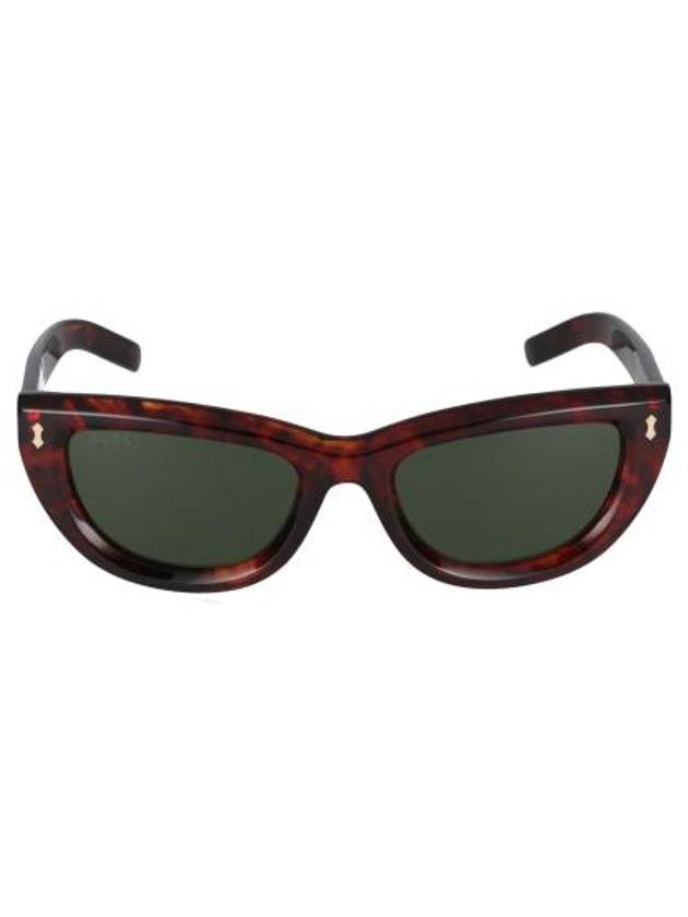 Sunglasses GG1521S 002 HAVANA HAVANA GREEN - GUCCI - BALAAN 1