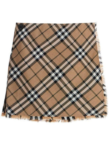 burberry check skirt with - BURBERRY - BALAAN 1