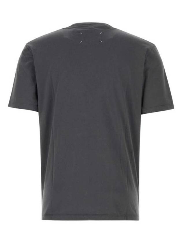 Organic Cotton Short Sleeve T-Shirt Dark Grey - MAISON MARGIELA - BALAAN 3