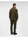 Polar Fleece Knit Zip-Up Jacket Ivy Green - CP COMPANY - BALAAN 5