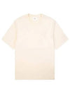 Big Heart Logo Oversized Short Sleeve T-Shirt Ivory - AMI - BALAAN 2