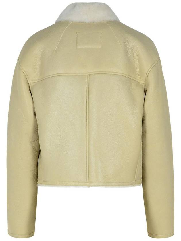 Eriana Reversible Suede Lambskin Leather Single Coat Chalk - ISABEL MARANT - BALAAN 4