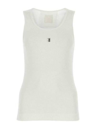 4D Logo Crewneck Sleeveless White - GIVENCHY - BALAAN 2