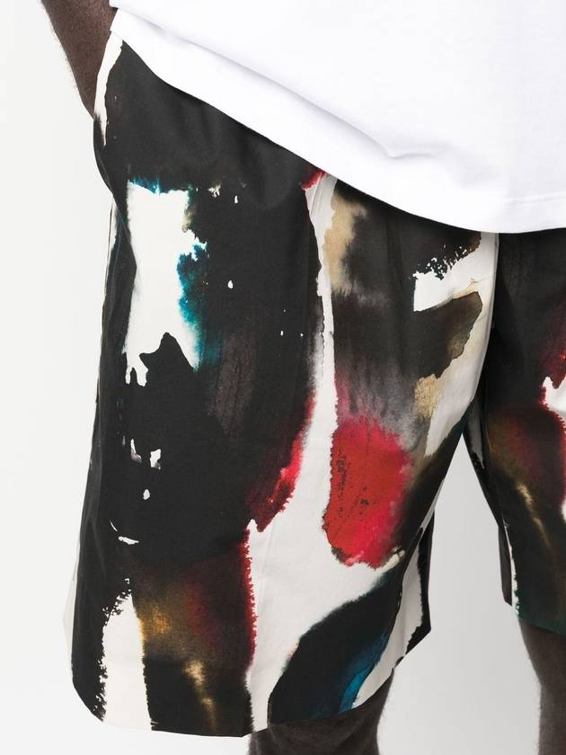 logo print straight shorts - ALEXANDER MCQUEEN - BALAAN 3