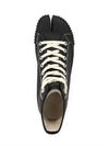 Tabi Cotton High Top Sneakers Black - MAISON MARGIELA - BALAAN 4