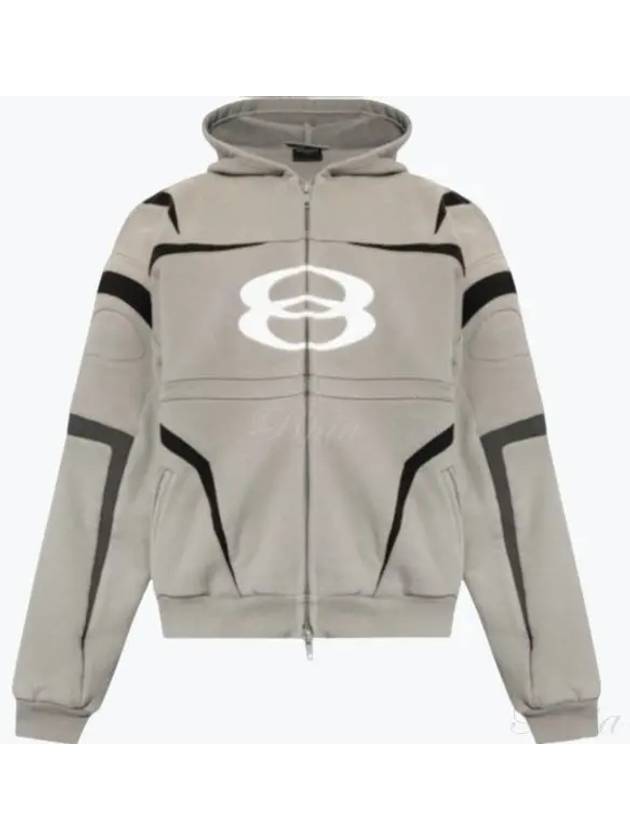 Unity Sports Icon Zip Up Hoodie Grey - BALENCIAGA - BALAAN 2