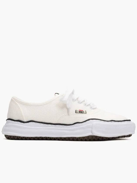 Yasuhiro Mihara Baker OG Sole Low Canvas Sneakers White A02FW704 - MAISON MIHARA YASUHIRO - BALAAN 1