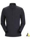 Men's Rho Hybrid Half Zip Sweatshirt Black - ARC'TERYX - BALAAN 2