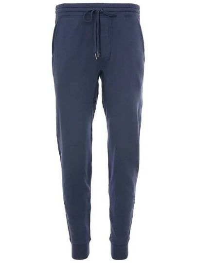 Fleece Cotton Jogger Track Pants Dark Blue - TOM FORD - BALAAN 2