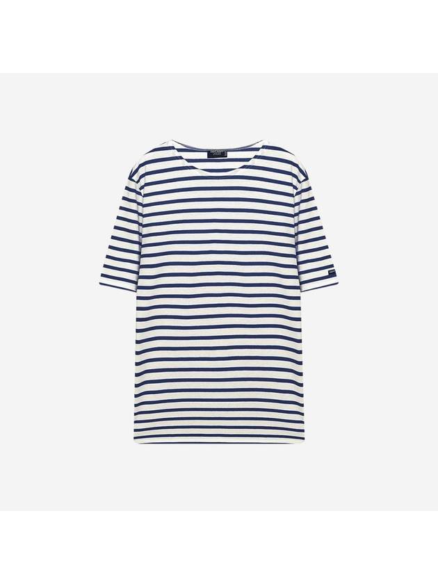 Levant Modern Striped Short Sleeve T-Shirt Ecru Marine - SAINT JAMES - BALAAN 2