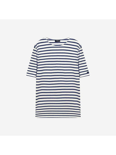 Levant Modern Striped Short Sleeve T-Shirt Ecru Marine - SAINT JAMES - BALAAN 2