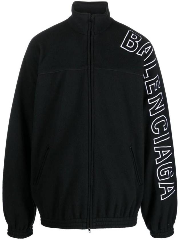 Logo Print Outline Track Jacket Black - BALENCIAGA - BALAAN 1