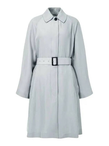 Women s Rayon Belted Raglan Coat Gray 271095 - EMPORIO ARMANI - BALAAN 1