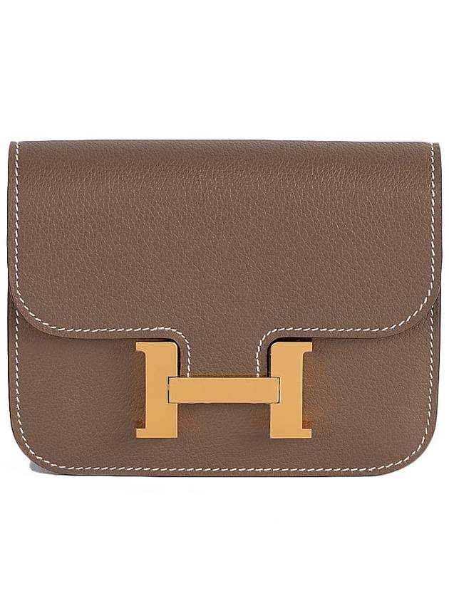 Constance Slim Compact Half Wallet Etope - HERMES - BALAAN 2