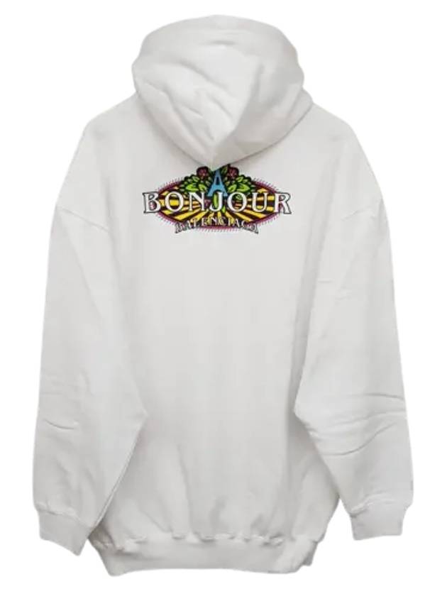 Bonjour Oversized Hoodie White - BALENCIAGA - BALAAN 2