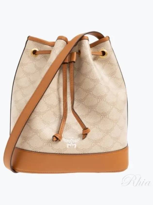 Himmel Drawstring Lauretos Bucket Bag Brown - MCM - BALAAN 2