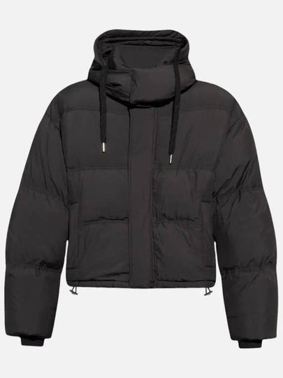 Oversized Nylon Puffer Down Jacket Black - AMI - BALAAN 2