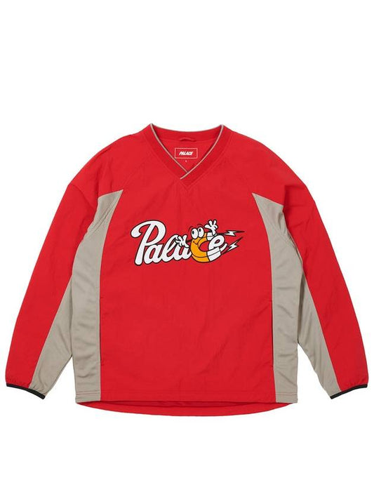 Shell Pullover Long Sleeve T-Shirt Red - PALACE - BALAAN 2