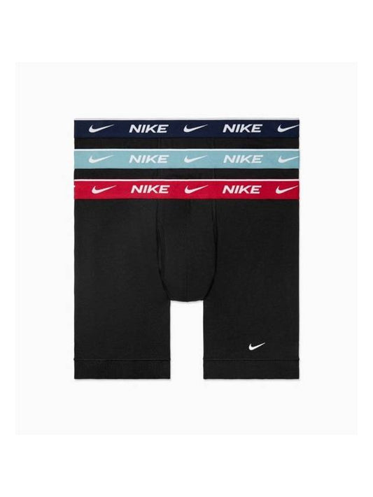 Dri-Fit Essential Cotton Stretch Briefs 3 Pack Black - NIKE - BALAAN 1