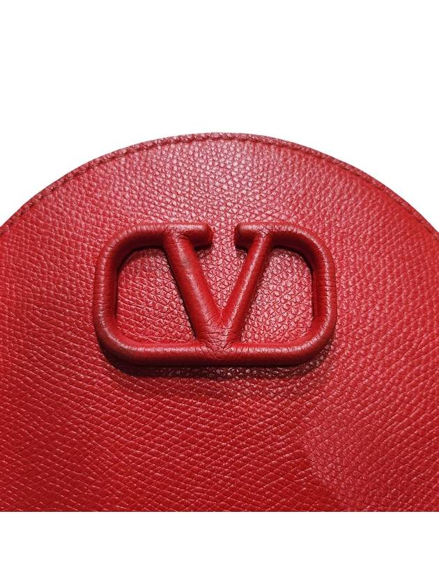 UW2P0U18RQR Red V logo round cross bag - VALENTINO - BALAAN 7