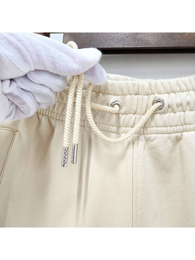 Bold Fox Head Patch Oversized Jog Shorts Beige - MAISON KITSUNE - BALAAN 5