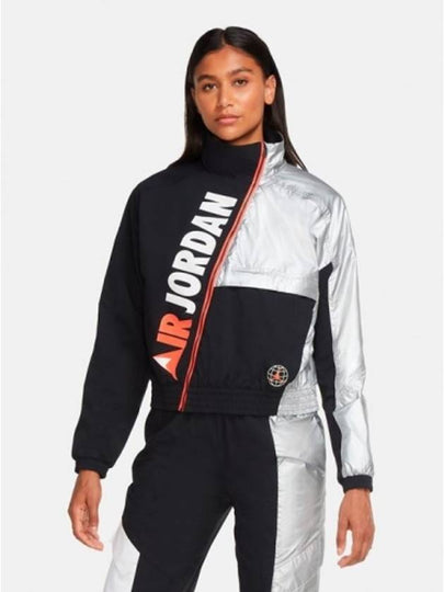 Jordan Winter Utility Track Jacket Silver Black - NIKE - BALAAN 2