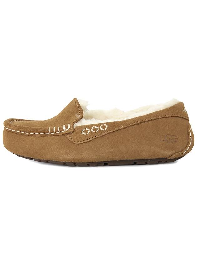 Ansley Fur Moccasin Slipper Chestnut - UGG - BALAAN 5