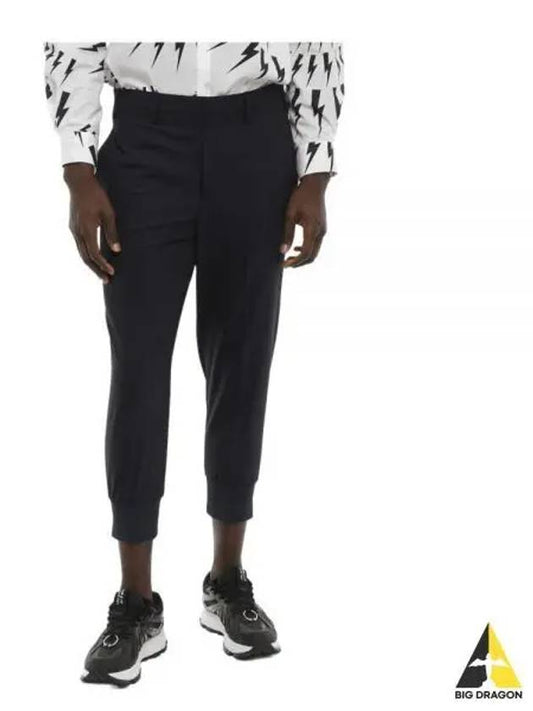 PBPA78S C000 01 Slim Low Rise Rib Cuff Trousers - NEIL BARRETT - BALAAN 1