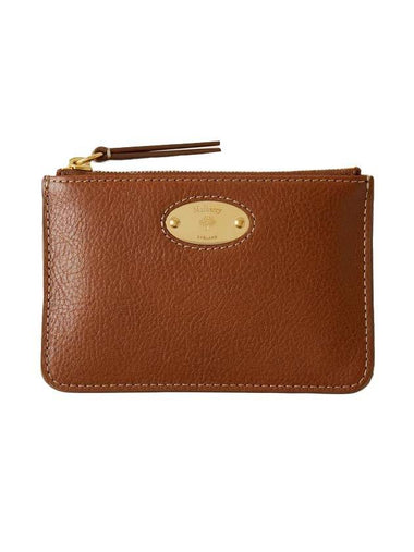 Plaque Small Zipper Coin Wallet Tan - MULBERRY - BALAAN 1