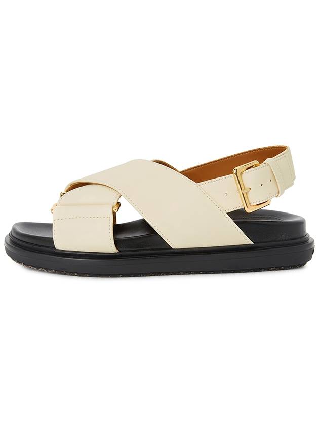 Fussbet Leather Sandals White - MARNI - BALAAN 4