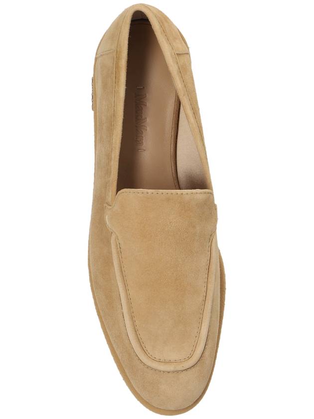 soft suede loafers beige - MAX MARA - BALAAN 7