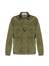 Lightweight Shirt Jacket Khaki - STONE ISLAND - BALAAN 2